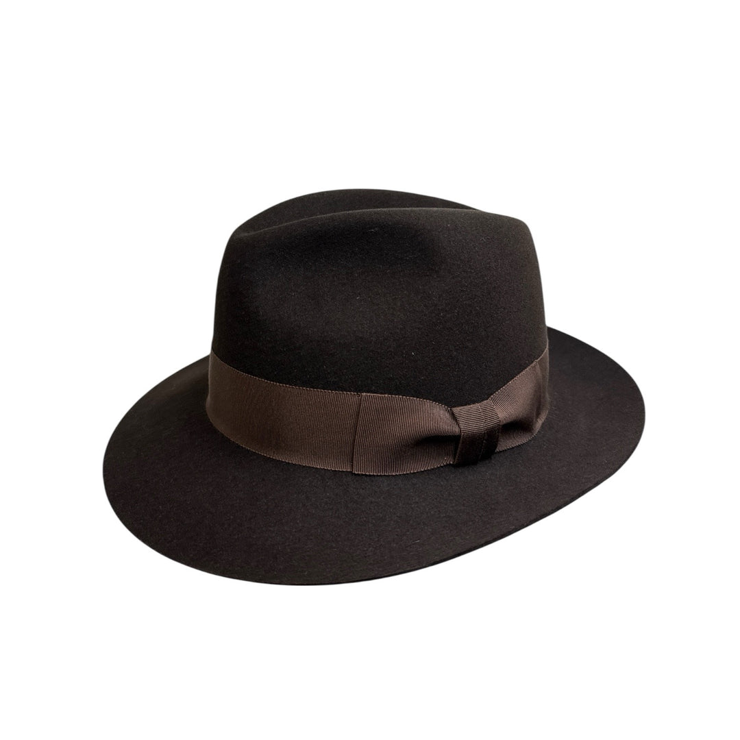 銀座トラヤ帽子店ファーフェルトハットセンタークリース