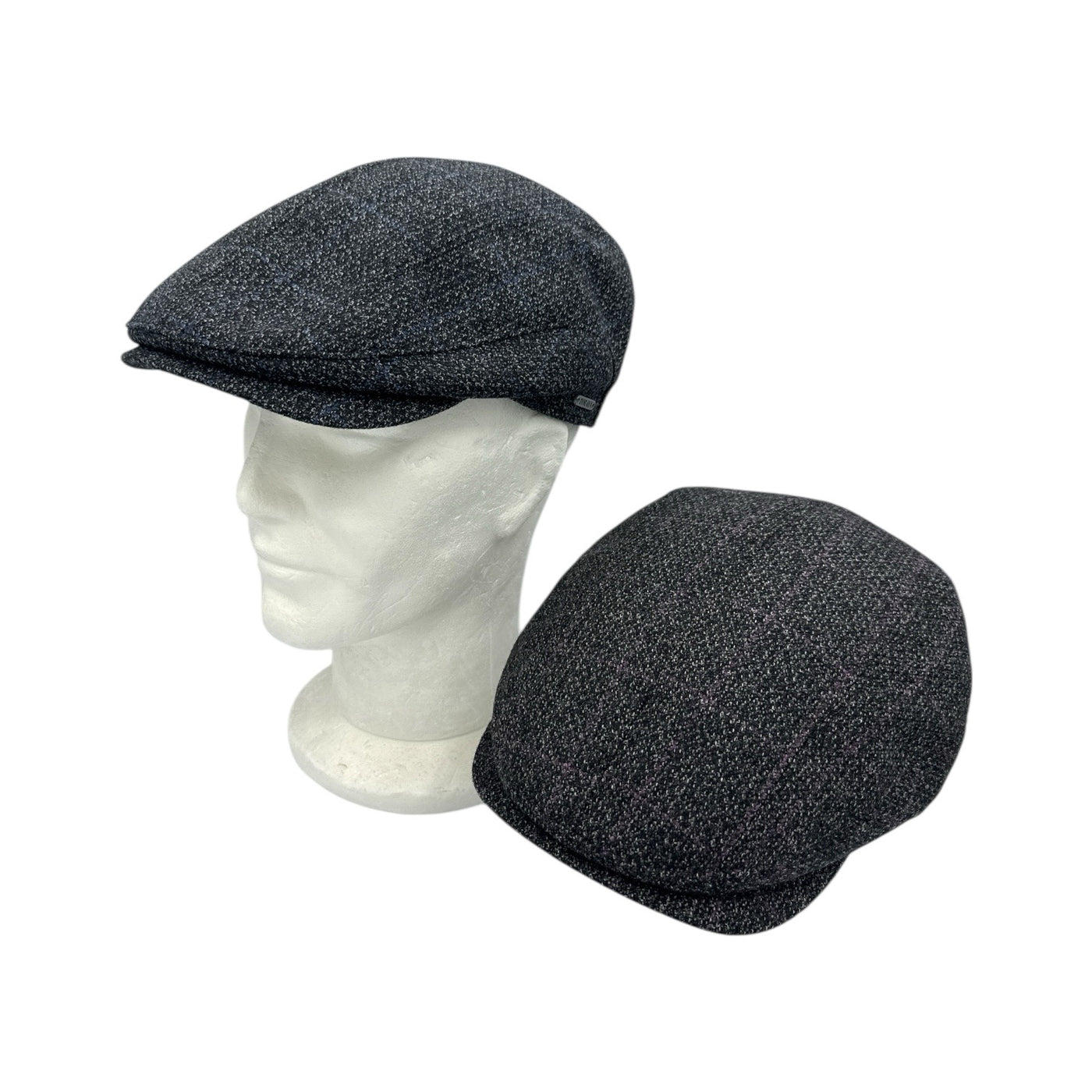 銀座トラヤ帽子店<br>ダークチェック・ハンチング